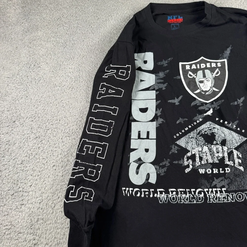 Las Vegas Raiders‎ NFL x Staple World Renowned Long Sleeve T-Shirt Large